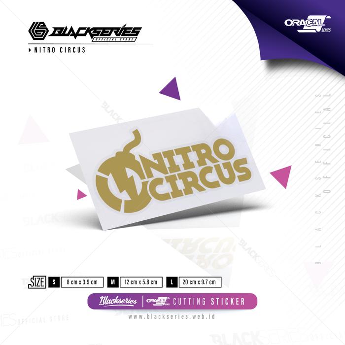 Gambar Stiker Nitro Circus | Cutting Stiker Nitro Circus - Gold, 12 cm x 5.8 cm dari Blackseries Official Store undefined Tokopedia