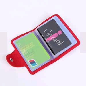 Gambar Dompet Kartu kulit 24 slot kartu card holder kulit import polos - Ungu dari Nama Deptstore undefined Tokopedia