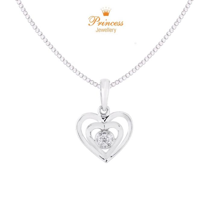 Gambar Liontin Love Berlian PPD588669 Princess Jewellery - White Gold dari Princess Jewellery Online undefined Tokopedia