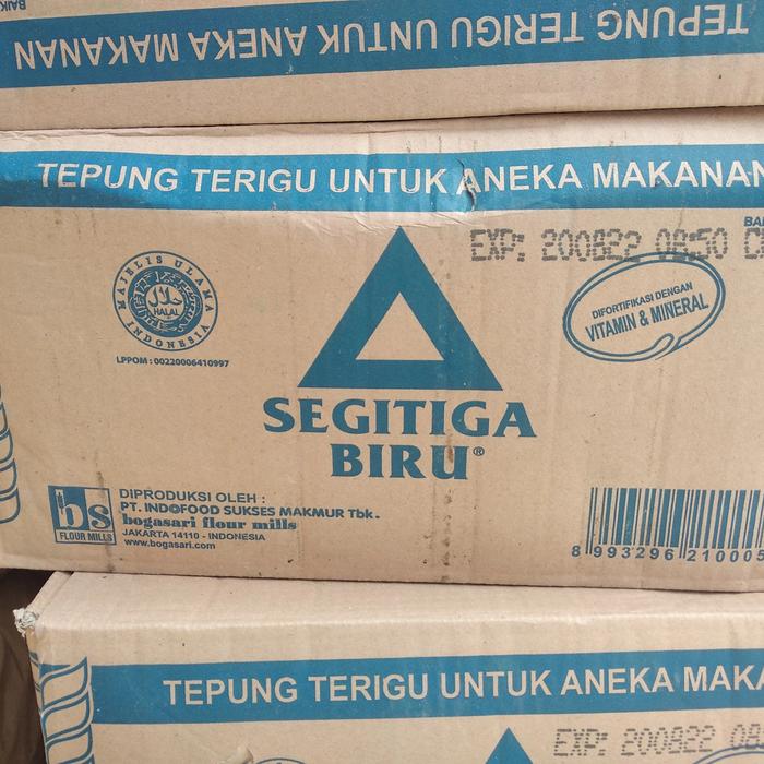 Gambar Tepung Terigu Cap Segitiga Biru 1 dus / 1 Karton 12 kg isi 12 pcs 1 kg dari Bintang Terang BT undefined Tokopedia