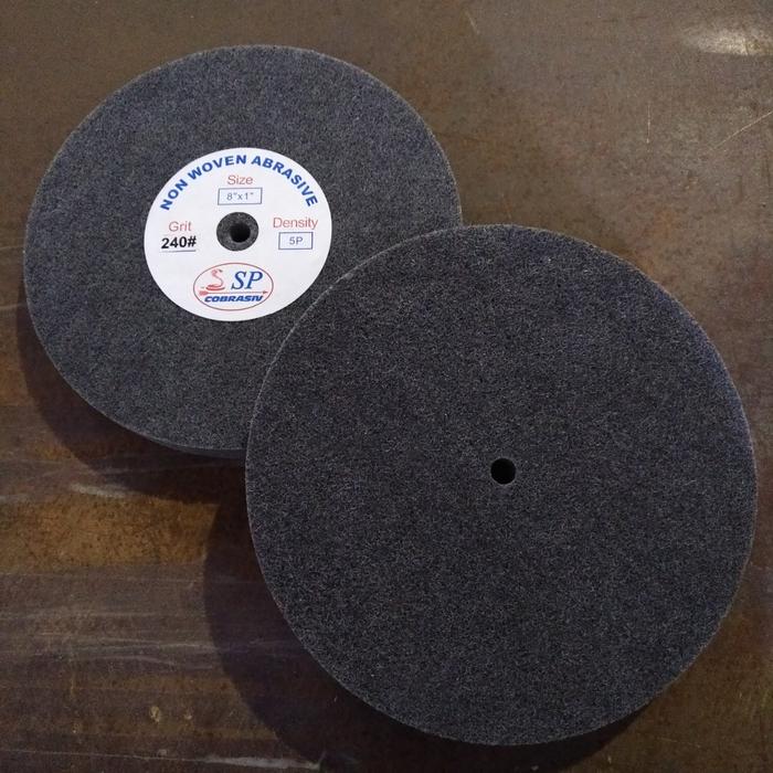 Gambar Roda Poles SP Cobrasiv 5P Non Woven Polishing Wheel 8"x1" - Grit 240 dari Amplas Surabaya undefined Tokopedia