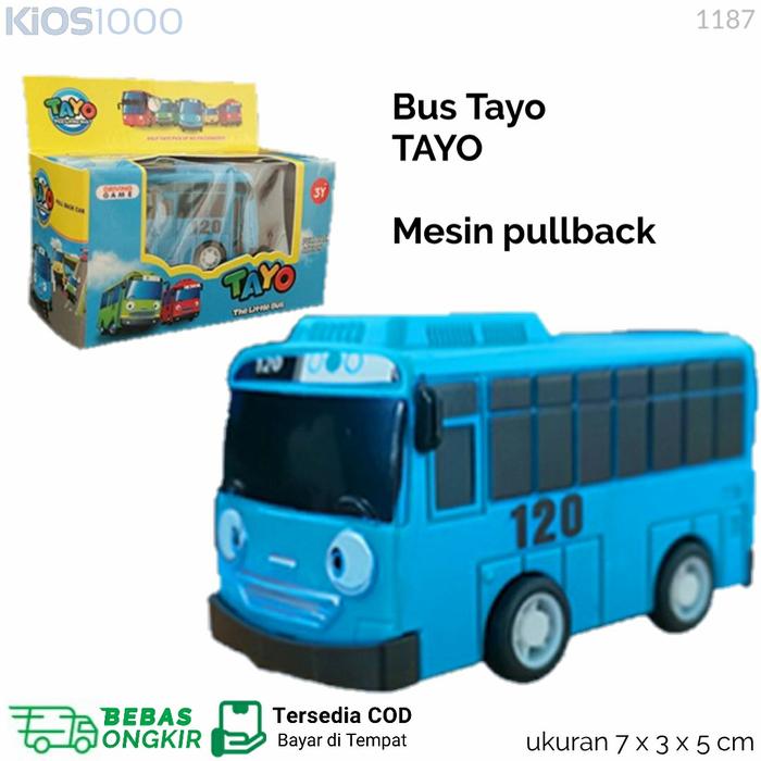 Gambar Tayo The Little Bus Pullback Action Mainan Anak Mobil Kecil Toy - 1187 Biru Tayo dari Kios1000 undefined Tokopedia