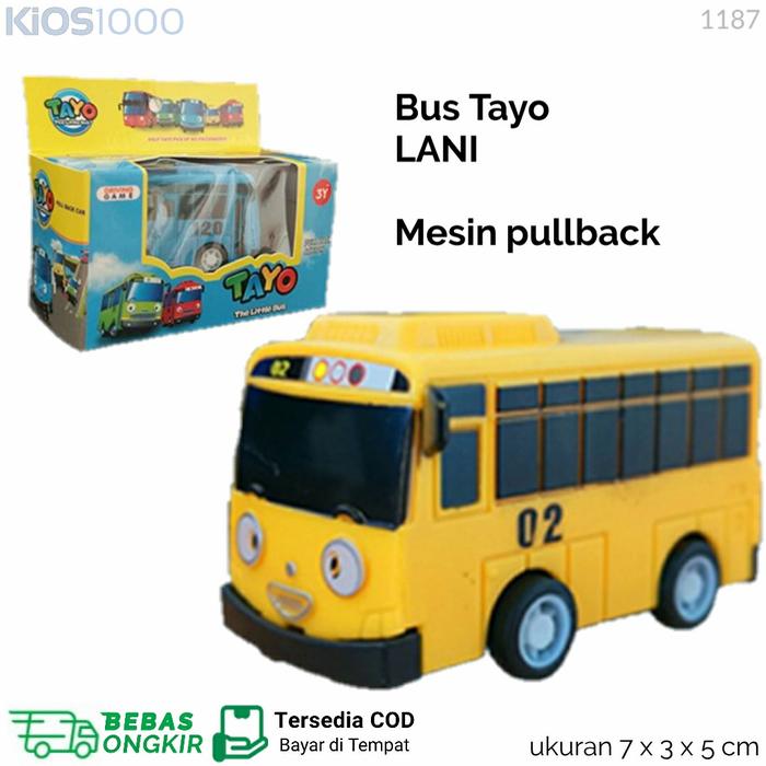 Gambar Tayo The Little Bus Pullback Action Mainan Anak Mobil Kecil Toy - 1187 KuningLani dari Kios1000 undefined Tokopedia