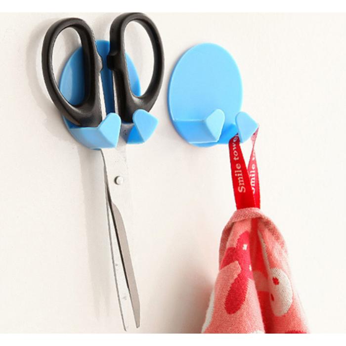 Gambar Hook Tempat Gantungan Kabel Listrik Pengaman Cantolan Holder Tempel - Biru Muda dari spencer mart undefined Tokopedia