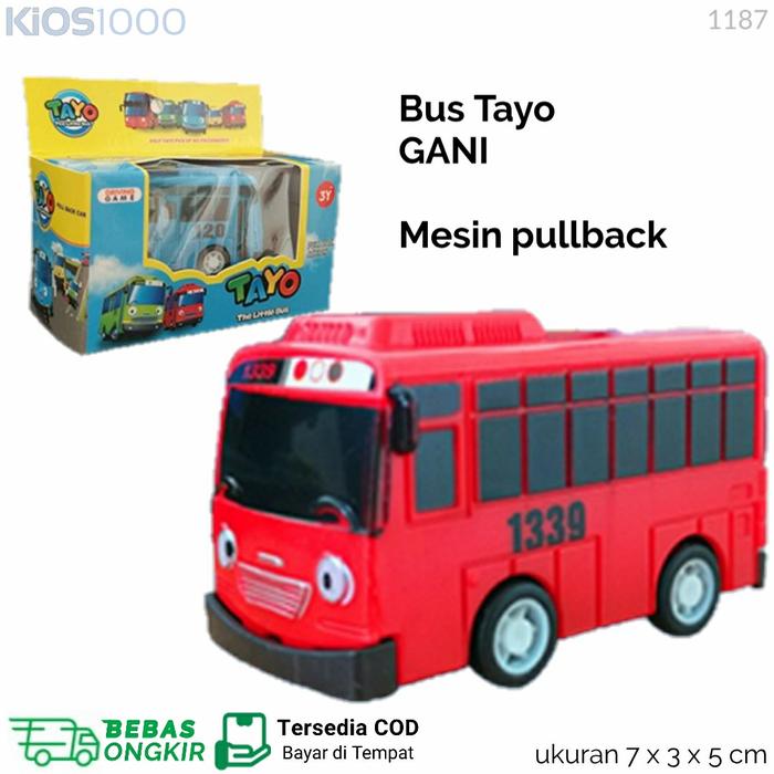 Gambar Tayo The Little Bus Pullback Action Mainan Anak Mobil Kecil Toy - 1187 Merah Gani dari Kios1000 undefined Tokopedia