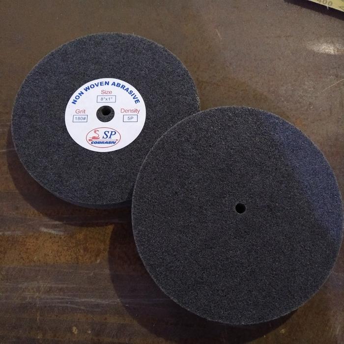 Gambar Roda Poles SP Cobrasiv 5P Non Woven Polishing Wheel 8"x1" - Grit 180 dari Amplas Surabaya undefined Tokopedia