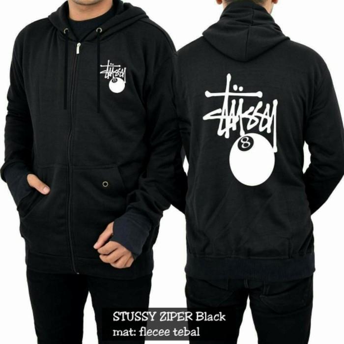 Gambar Jaket Stussy Strike / Sweater Black Ball / Hoodie Zipper Murah - Stussy dari TryStyle-co undefined Tokopedia