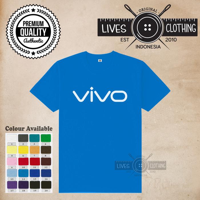 Gambar Kaos Baju VIVO Original Katun Combed 30s - S dari Lives Clothing undefined Tokopedia