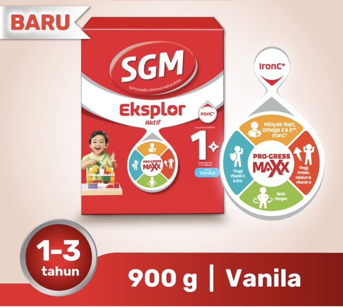 Gambar SGM EKSPLOR 1+ VANILA 900 GR dari HANA SUSU_NEW undefined Tokopedia