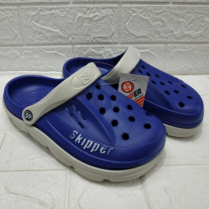 Gambar SEPATU SANDAL KARET PRIA SKIPPER 8186 SENDAL BAIM SELOP COWOK PHYLON - Biru Abu, 39 dari Toko YSP New undefined Tokopedia