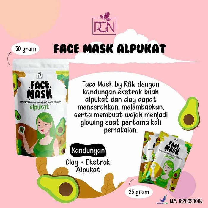 Gambar BPOM FACE MASK RGN 50 GRAM - Alpukat dari GeekiShop undefined Tokopedia
