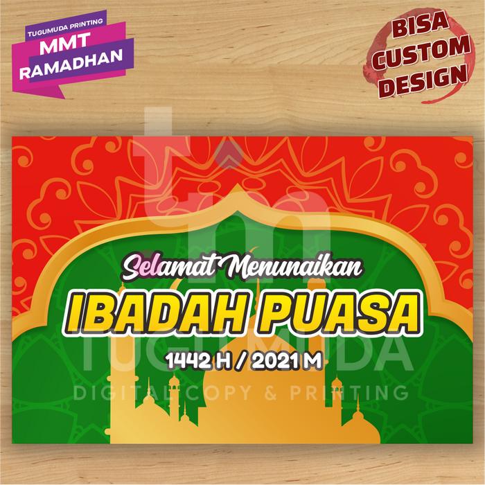 Gambar Cetak Spanduk|Banner|MMT - RUMAH MAKAN-SAHUR-RAMADHAN-BUKA PUASA 1442H dari Tugu Muda Printing undefined Tokopedia