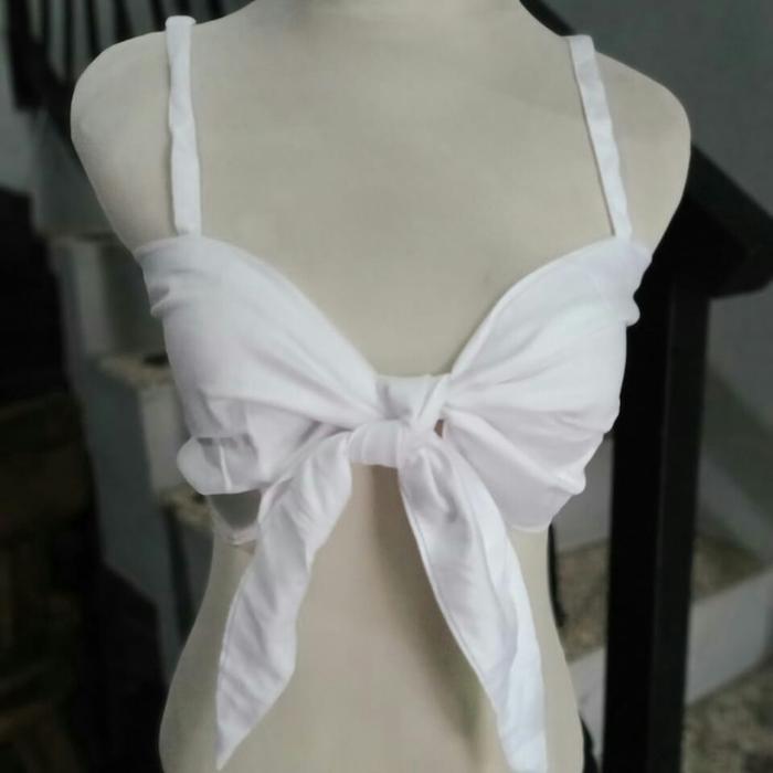 Gambar Bra/bikini/BH/top ikat - Putih dari Nano-fashion undefined Tokopedia