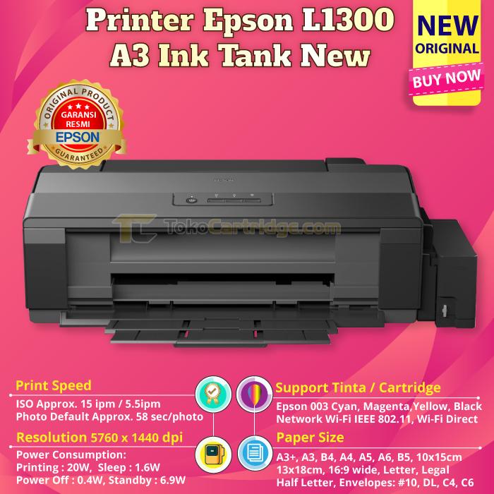 Gambar Printer Epson L1300 A3+ Print Only 5 Warna Modif Pabrik New - COMPATIBLE INK dari Toko Cartridge ID undefined Tokopedia