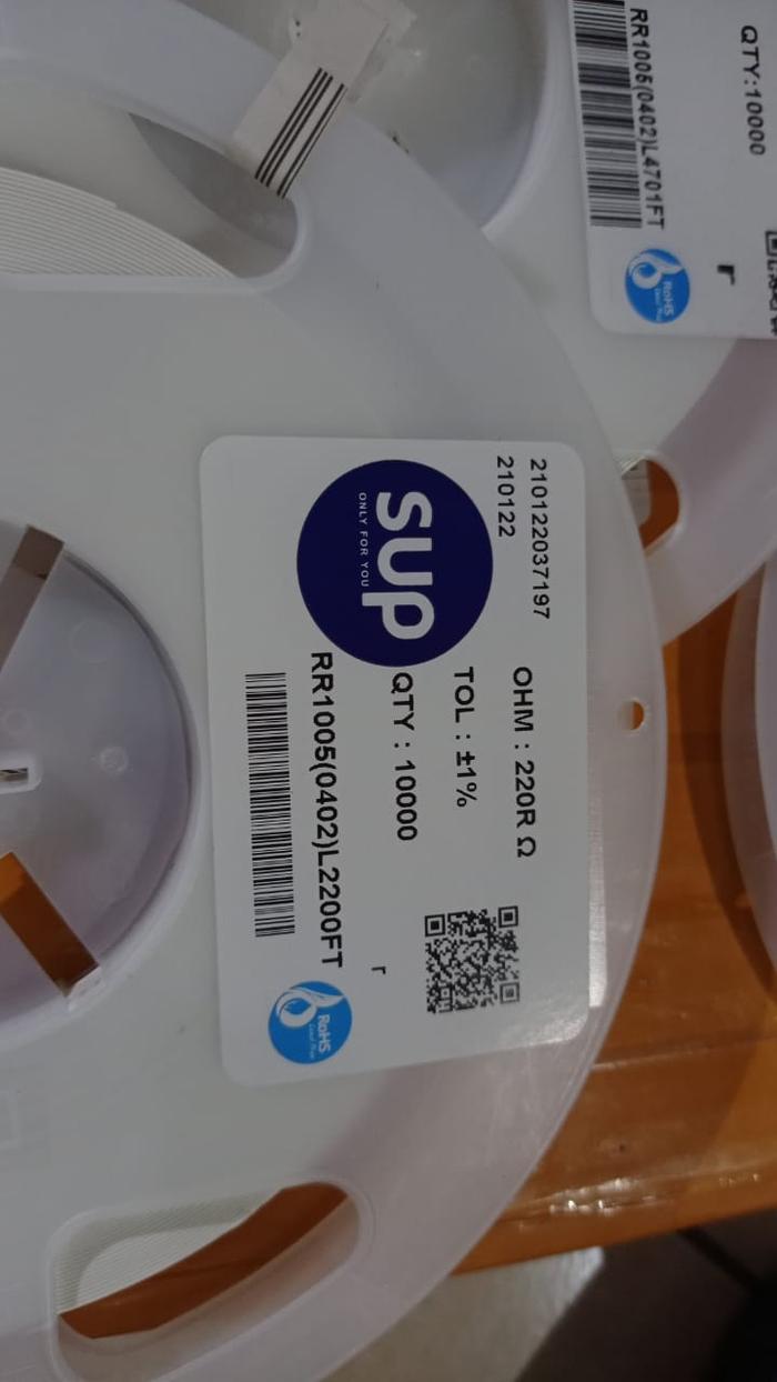 Gambar MCIGICM 1pcs 0402 smd chip resistor 220 1K 2K 4K7 10K ohm - 220 ohm dari SAGALAdijual BANDUNG undefined Tokopedia