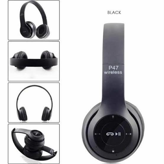 Gambar Headset / Hendsfree / P47 Headphone Wireless Bluetooth Stereo Makassar dari ME STORE INDONESIA undefined Tokopedia