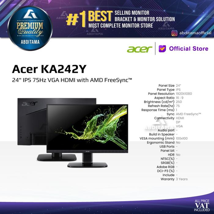 Jual Monitor Led ACER KA242Y 24\