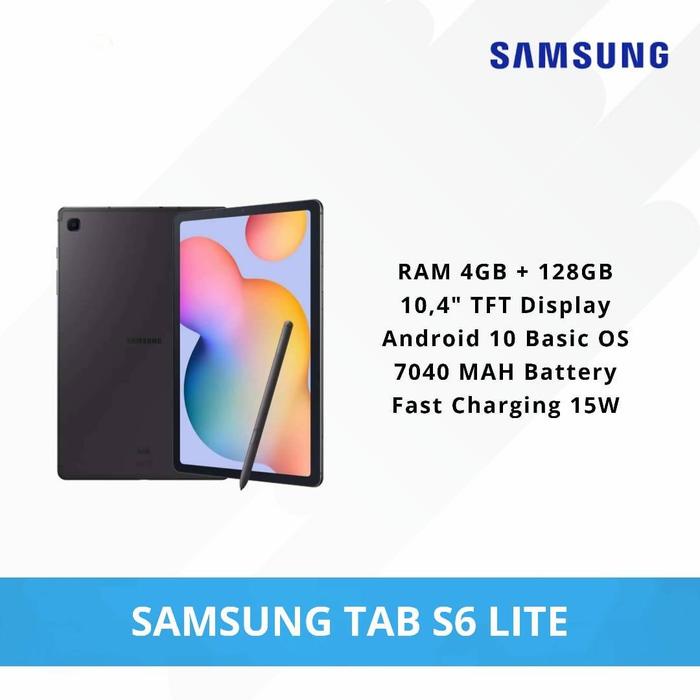 Gambar Samsung Galaxy Tab S6 Lite Smartphone (4/128GB) - Gray dari Samsung Store Mall Taman Anggrek undefined Tokopedia