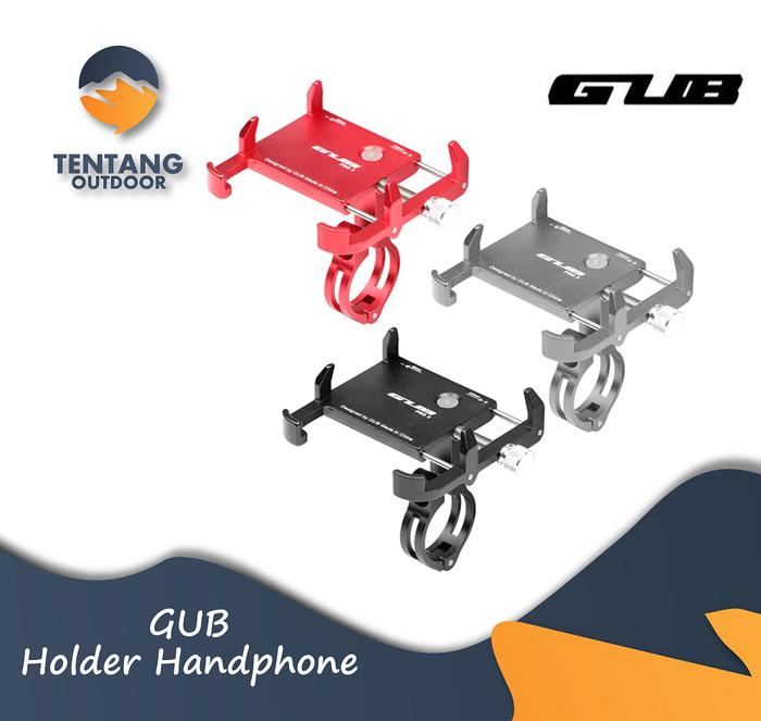 Gambar Holder Handphone GUB PRO 3 Bicycle Adjustable Mobile Phone Holder - Hitam dari TentangOutdoor undefined Tokopedia