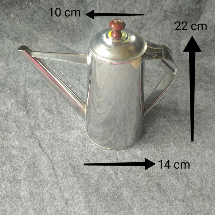 Gambar teko thai tea/tek thailand/teko stainless steel ukuran 22cm teh / kopi dari loyangyuda undefined Tokopedia