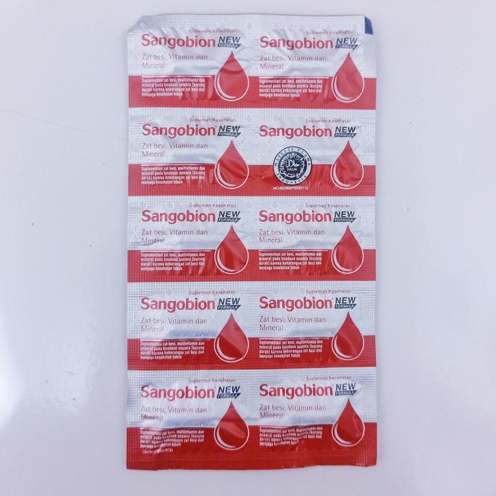 Gambar Sangobion strip isi 10 kapsul dari Laksana Tunggal undefined Tokopedia