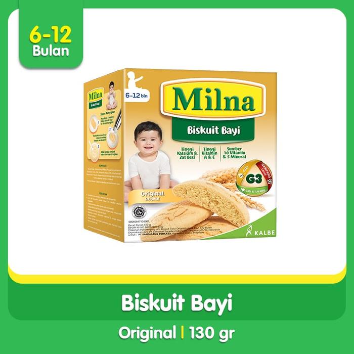Gambar Milna Biskuit Bayi 130gr Biskuit Rusk Biskuit MPASI Cemilan Anak - ORIGINAL dari Azkia Baby Shop Medan undefined Tokopedia