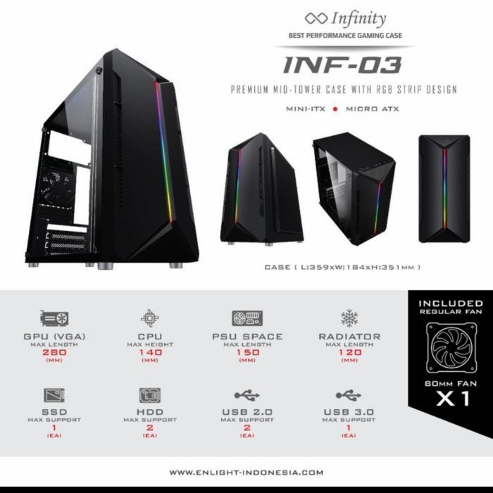 Jual PC gaming Core i5-4460 Gen Haswell With RX 550 2gb ddr5