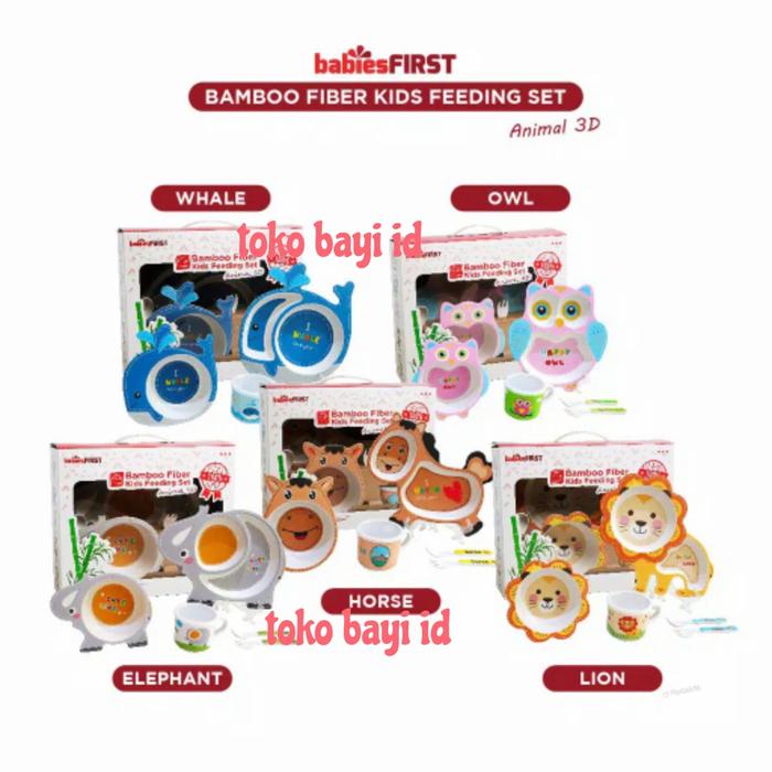 Gambar BabiesFirst Bamboo Feeding Set Animal 3D / Feeding Set Bayi dari toko bayi id undefined Tokopedia