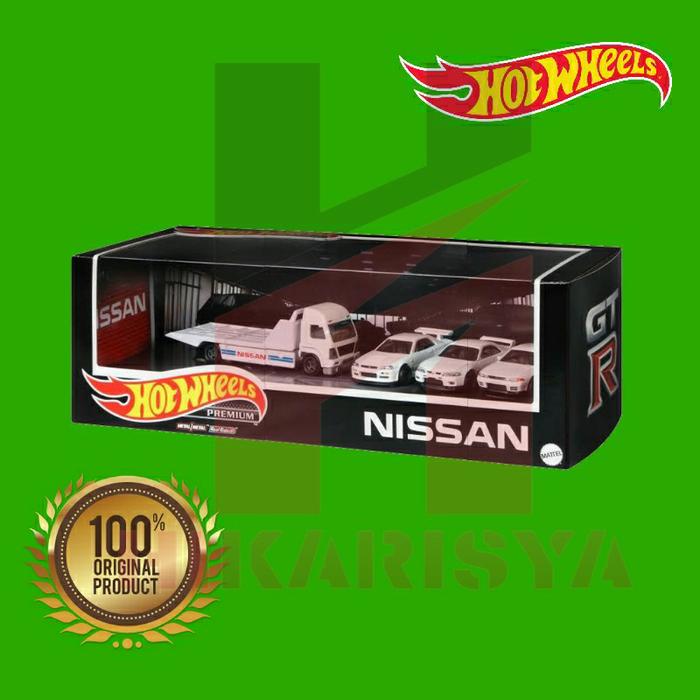Hot Wheels Nissan Garage Premium Set R34 Skyline R32 R33 Diorama