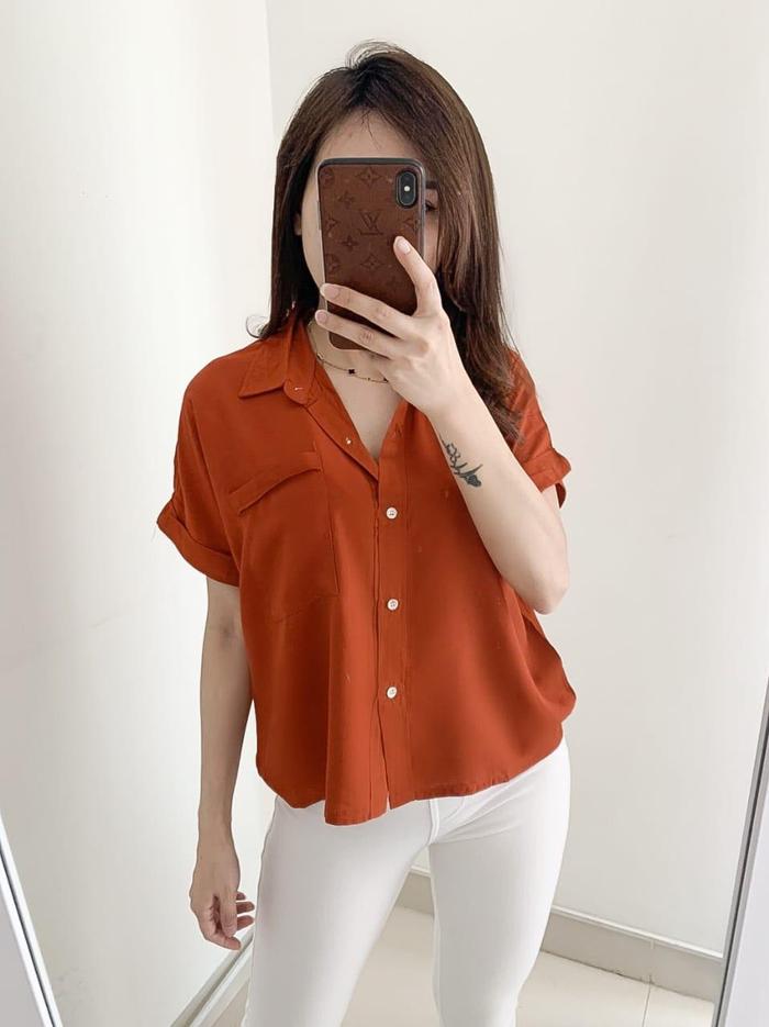 Gambar Yuke Top - Baju Setelan Wanita/ Fashion Wanita / Set Wanita - Orange dari SallyIvanna19 undefined Tokopedia