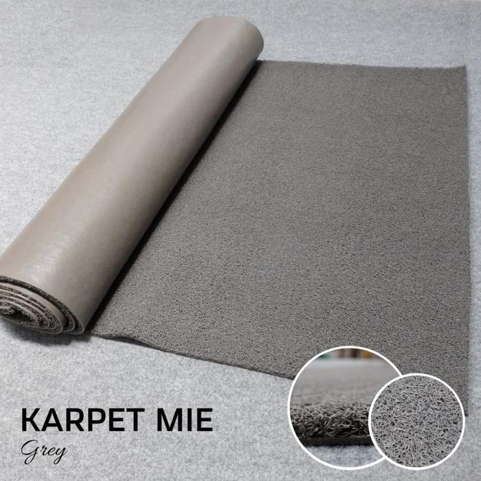Gambar KARPET MIE METERAN 50x120cm / KARPET BIHUN METERAN / KARPET KESET MIE - Abu-abu, Mie dari Martha Karpet Indonesia undefined Tokopedia