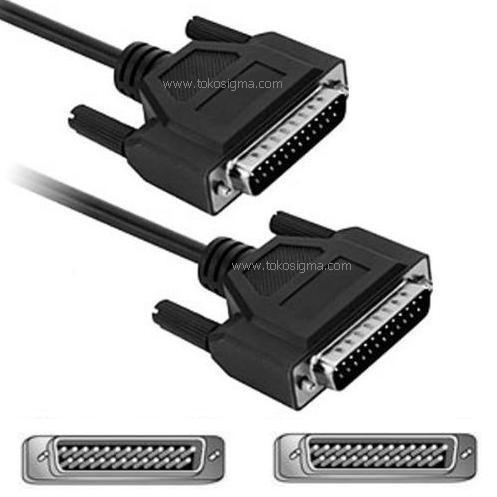 Gambar Kabel LPT pararel db25 pin jarum male to male standard - Black dari Toko Optima Kirana undefined Tokopedia