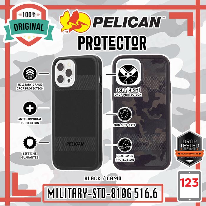 Case iPhone 12 Pro Max Pelican Protector Drop Protection Military 12 Pro  12, Black