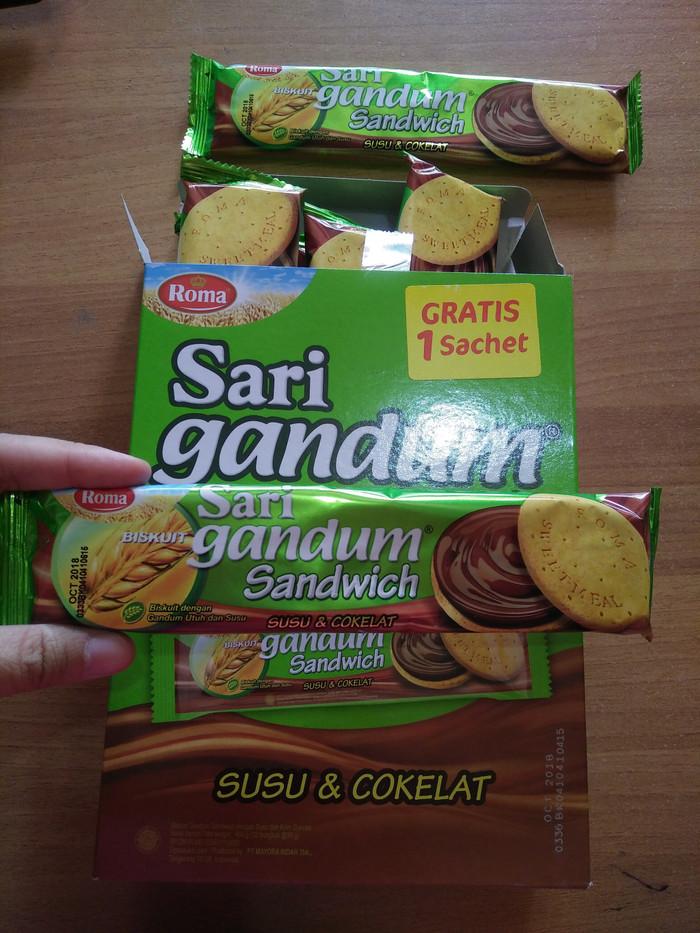 Gambar Roma Sari Gandum Sandwich Coklat & Susu 38gr Pak dari Toko 8 Luna undefined Tokopedia