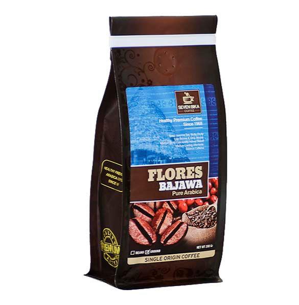 Gambar SEVEN BIKA Coffee Flores Bajawa Pure Arabica Ground/Bubuk 200gr - Bean/Biji dari Coffee92_Market undefined Tokopedia