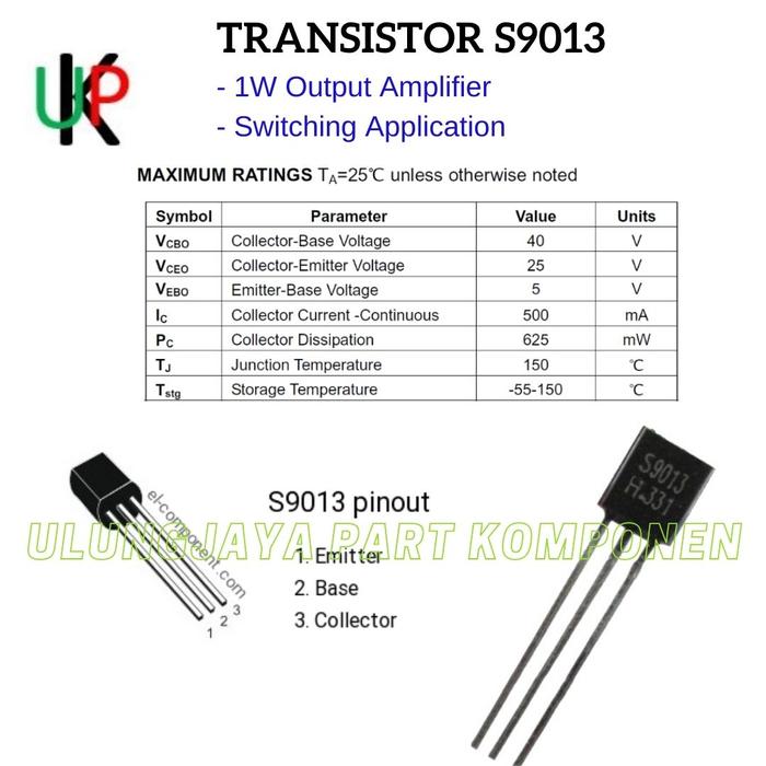 S9013 Transistor Pinout, Datasheet, Equivalent, Uses, And, 58 OFF