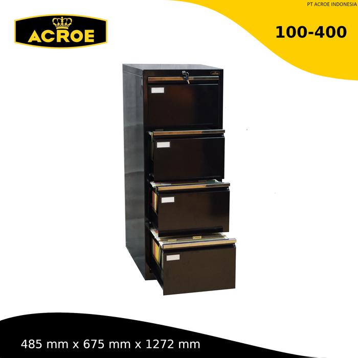 Jual Filing Cabinet Metal Tebal 1.2 Mm 4 Drawers Acroe 100-400 Di ...