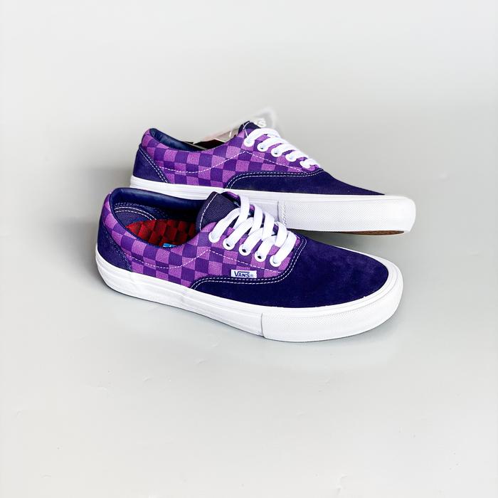 Jual VANS ERA PRO X BAKER 'KADER SYLLA' PURPLE CHECKERBOARD