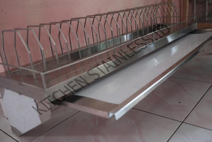 Jual Stainless Steel Wall Plate Rack Rak Piring Dinding dim