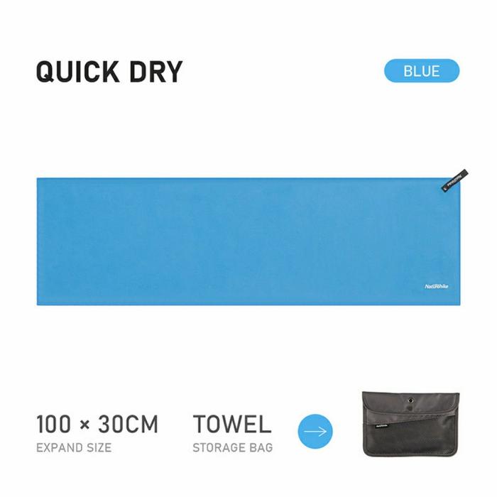 Gambar HANDUK QUICKDRY MICROFIBER TRAVEL BATH TOWEL NATUREHIKE NH20FS009 - S Blue dari Naturehike Mojokerto_NEW undefined Tokopedia