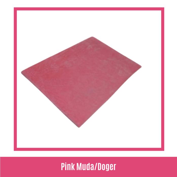 Gambar Karpet Oval Bulu Rasfur UK.100x150x2cm Anti Slip Termurah - pink muda dari Zona Karpet_NEW undefined Tokopedia
