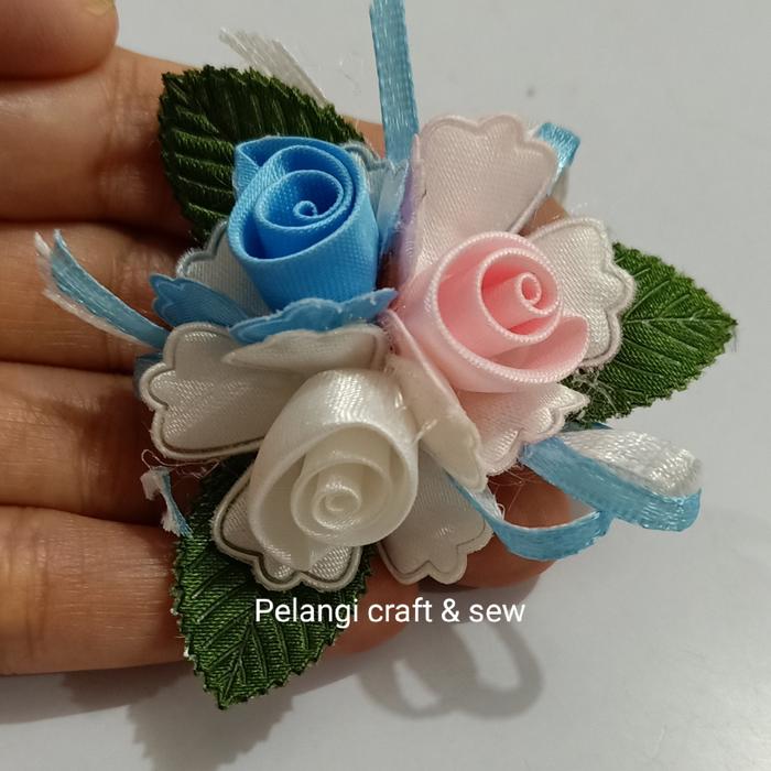 Gambar Aplikasi bunga Flamboyan - Biru Muda dari Pelangi Craft & Sew undefined Tokopedia