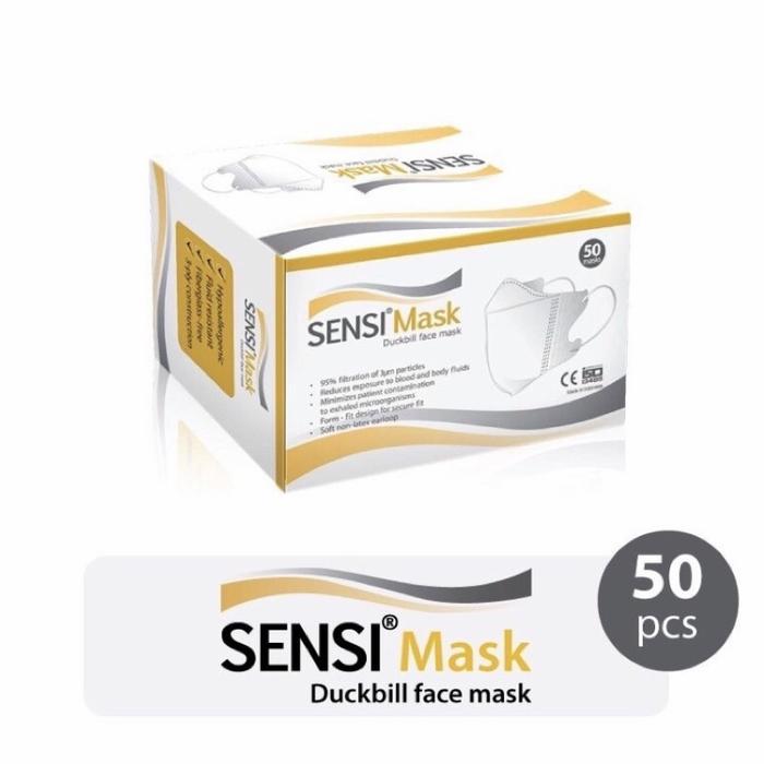 Gambar Masker Sensi DUCKBILL 3 PLY Earloop Face Mask 1 BOX 50pcs Original dari Rkaseshop undefined Tokopedia