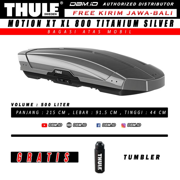Gambar Roof Box THULE Bagasi Atas Mobil MOTION XT XL 800 - 500 Liter - Titanium Silver dari DBM.ID undefined Tokopedia