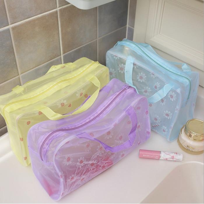 Gambar TAS KOSMETIK TRANSPARAN ANTI AIR COSMETIC POUCH WATERPROOF KOSMETIK - Kuning dari victoria house undefined Tokopedia