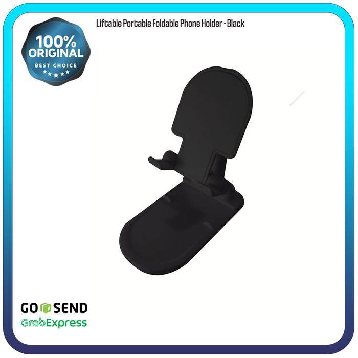 Gambar Dudukan Handphone Phone Holder Robot Liftable Foldable Folding Stand - Black dari Official Ringke Partner undefined Tokopedia