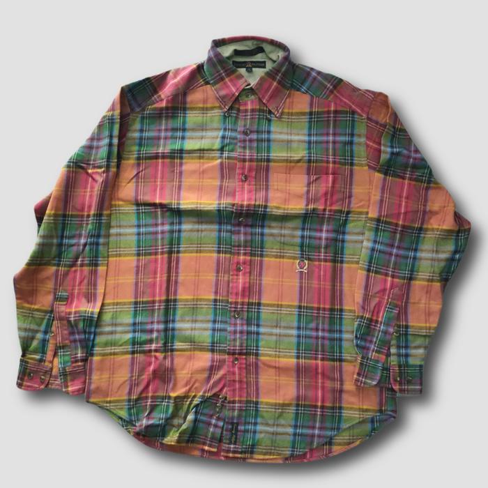 Gambar Thrifting | Tommy Hilfiger flannel shirt dari BLESSOLD undefined Tokopedia