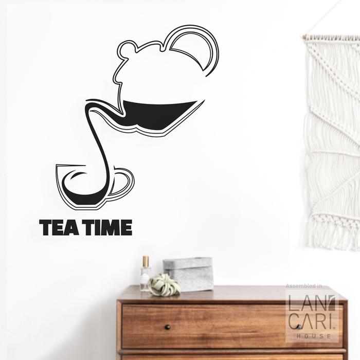 Gambar Sticker Cutting Tea Time Tea Shop Sticker Dekorasi Kaca Dinding Toko - Hitam dari LANCARI Kota Administrasi Jakarta Pusat Tokopedia