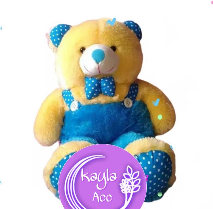 Gambar boneka teddy bear ukuran sedang/panda lucu/boneka beruang murah - Biru dari the almaira undefined Tokopedia