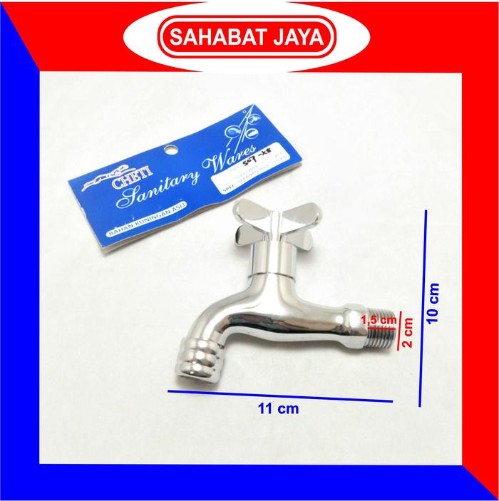 Gambar Kran Tembok Air/ Keran Taman Model Baling Bahan Kuningan Asli - CHETI 507-X8 dari Sahabat Jaya Bangunan undefined Tokopedia